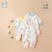 舒适透气！gb 好孩子 婴儿长袖连体衣
