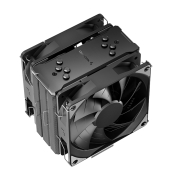 九州风神（DEEPCOOL)玄冰400 EX CPU风冷散热器（鳍片加量/多平台/支持AM4/4热管/黑化双风扇/附带硅脂）