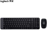 罗技（Logitech）MK220 键鼠套装 无线键鼠套装 办公键鼠套装  多媒体键鼠套装 带无线2.4G接收器 黑色