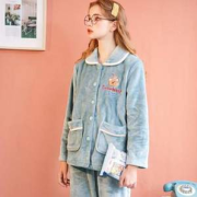 芬腾 女士珊瑚绒家居服套装 多色