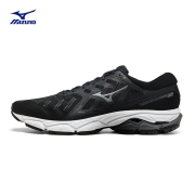 双-Mizuno美津浓男女秋季慢跑鞋缓震耐磨透气跑步鞋WAVE ULTIMA12 36/黑色/白色 40.5