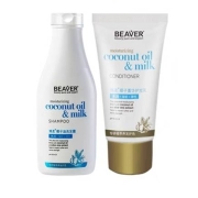 天猫U先：博柔  椰子补水柔顺洗护尝鲜组合洗发水60ml+护发乳40ml