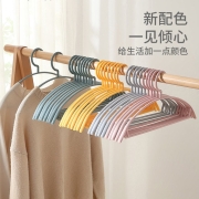仙莉丝肩无痕衣架家用挂衣不起包晾衣服架子衣挂撑子塑料架衣架子晒衣撑 【20只-颜色随机】
