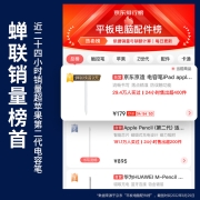京东京造 电容笔iPad apple pencil苹果笔二代手写平板触屏触控笔2021/2020/pro/8/air5/4/mini6平替ipencil