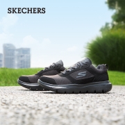 Skechers斯凯奇男鞋 GO WALK舒适缓震透气健步鞋 男士轻便休闲运动鞋 54733 全黑色/BBK 39.5
