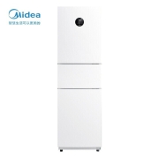 美的(Midea)230升风冷无霜三门冰箱小型家用一级能效智能家电双变频冷藏冷冻省电节能环保保鲜白色 BCD-230WTPZM(E)