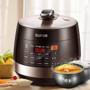苏泊尔（SUPOR）智能电压力锅5L 大屏触控 球釜双胆 开盖收汁 一键排压 SY-50YC9001Q 高压锅
