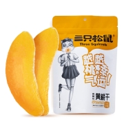 三只松鼠黄桃干 果脯蜜饯水果干休闲零食小吃干桃肉106g/袋