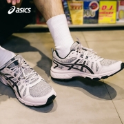 ASICS亚瑟士男鞋跑鞋抓地缓冲运动鞋 GEL-VENTURE 7 MX 米色/黑色 43.5