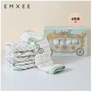 EMXEE 嫚熙 宝宝口水巾 6条装