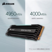 美商海盗船(USCORSAIR) 1TB SSD固态硬盘 M.2接口 PCI-E 4.0(NVMe协议) MP600 电竞版 五年质保