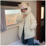 La Chapelle 拉夏贝尔 女士带毛领棉服 214YZ6660