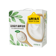 PLUS会员：认养一头牛 巴氏杀菌热处理风味酸奶 200g*12盒*2箱*2件+赠送纯牛奶 250ml*12盒*2提*2件