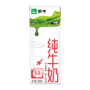 蒙牛 旗舰店纯牛奶纯奶全脂灭菌乳整箱装 200ml*24盒*2箱