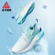 匹克男鞋跑步鞋秋季新款态极3.0飞织轻便透气跑鞋情侣减震耐磨运动鞋子 大白/冰兰（男款） 42