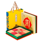 PLUS会员：北京稻香村 团圆中秋 广式月饼 9饼9味 610g 礼盒装*2件