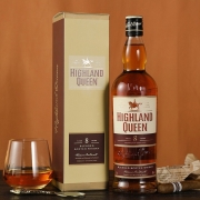 高地女王（Highland Queen）洋酒 波本桶 苏格兰8年调配威士忌 英国原瓶进口洋酒 8年单支礼盒款