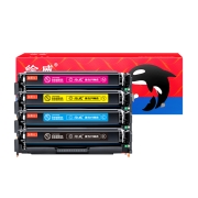 绘威CF400A 201A硒鼓易加粉 适用惠普HP M252 M252n M252dn M252dw打印机硒鼓 M277n M277dw硒鼓 四色套装