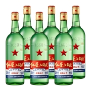 88VIP：红星 二锅头 大二 清香型白酒 52度500ml 6瓶 整箱