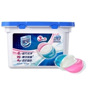 家安酵素3合1洗衣凝珠18颗 除菌抑菌有效除螨 柔顺 防串色 机洗浓缩洗衣液