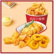 圣农 炸鸡块原味炸鸡油炸鸡米花洋葱圈半成品冷冻鸡块套餐小食