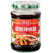 厨邦 蒜蓉辣椒酱 辣酱 广式调味酱 蒜香甜辣 凉拌烧烤火锅蘸料 210g