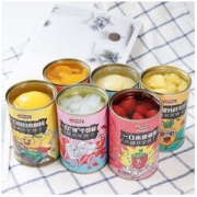 林家铺子 新鲜水果罐头425g*6罐黄桃菠萝草莓什锦椰果杨梅雪梨橘子