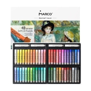 马可（MARCO）油画棒 重彩油画棒 48色套装儿童 蜡笔 彩绘棒 拉菲尼Raffine系列760006A