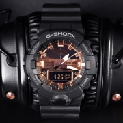 卡西欧（CASIO）手表 G-SHOCK 黑金防震防水 男士高亮度自动LED双重照明手表 GA-800MMC-1A