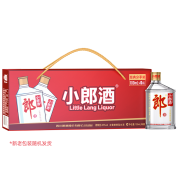 有券的上：LANGJIU 郎酒 小郎酒 浓酱兼香型白酒 45度100ml*6瓶 礼盒整箱装