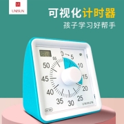 UNISUN 可视化计时器学习儿童时间管理器定时提醒器静音倒计时 红色（内置两节电池）