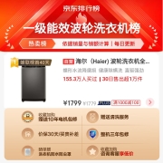 海尔（Haier) 波轮洗衣机全自动家电  以旧换新 10公斤直驱变频 蝶型水流 除螨洗  租房神器EB100B20Mate1