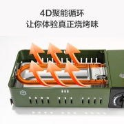 京东京造 烧烤两用炉户外烧烤炉炉具烤盘煎烤两用烤架野炊野餐用品露营装备自驾家用