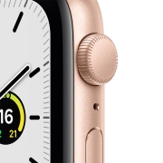Apple Watch SE 智能手表 GPS款 44毫米米金色铝金属表壳 星光色运动型表带MKQ53CH/A