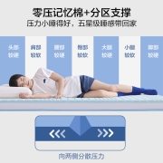 京东京造  记忆棉双层弹簧床垫   独袋弹簧抑菌防螨软硬两用 晚安地球床垫1.5米*2米