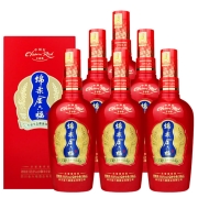 金六福 百年红 浓酱兼香型白酒 50.8度 500ml*6瓶 整箱装纯粮食酒（优级酒）【中秋节送礼礼物】