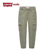 Levi's李维斯儿童长裤童装休闲长裤女童裤子春秋款女大童小童裤子 卡拉马绿 110(5)