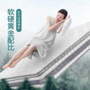 【送货上门】网易严选奢睡床垫 AB面独立袋弹簧静音床垫 席梦思加厚乳胶床垫 双面睡感软硬两用床垫子 120*200cm【奢睡款】