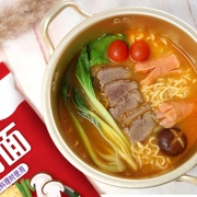 农心 火锅面 方便面 （无料包） 辛拉面系列 纯面饼 火锅伴侣 速食零食品 适用于餐饮面 五连包 100g*5包