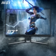 微星 MSI 27英寸曲面显示器 2k 原生165hz 1000R  HDR400 Type-c RGB 电竞显示屏 月神 MPG ARTYMIS 273CQR