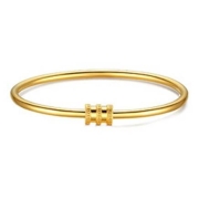 CHJ JEWELLERY 潮宏基 女士小蛮腰足金手镯 约12.65g SDG30003343