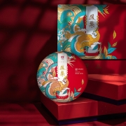 大益（TAETEA）茶叶普洱茶熟茶 凤集礼盒 357g/饼 中华老字号