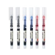 deli 得力 S856 拔盖中性笔 0.5mm 6支装 多色可选