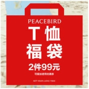 PEACEBIRD 太平鸟 女装T恤福袋 2件装