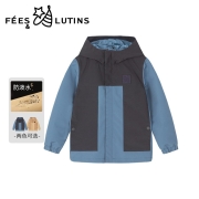 菲丝路汀FEES&LUTINS童装男童风衣儿童薄风衣秋新品外套风衣男上衣 雾霾蓝 105