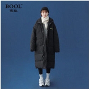 芭欧BOOL羽绒棉服女冬季港风宽松学生加厚中长款面包服棉袄外套潮