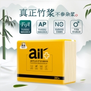 洁云 平板纸 AIR Plus空气柔380张本色平板卫生纸 6包装 大规格L码 本色纸 厕纸（新老包装随机发货）