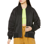 M码！Alpha Industries 阿尔法 MA-1 女士飞行员夹克 黑色  285.33元含税直邮