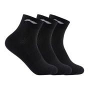 LI-NING 李宁 中筒运动袜 3双装 AWSS117-1