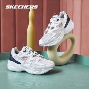 PLUS会员：Skechers斯凯奇 女款厚底缓震老爹鞋 1双装